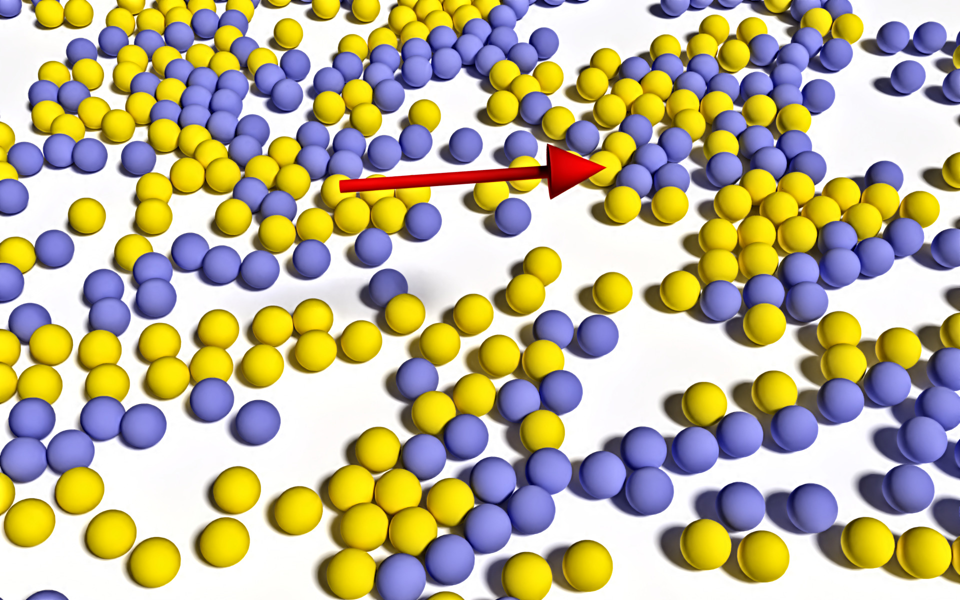 Driven binary mixture